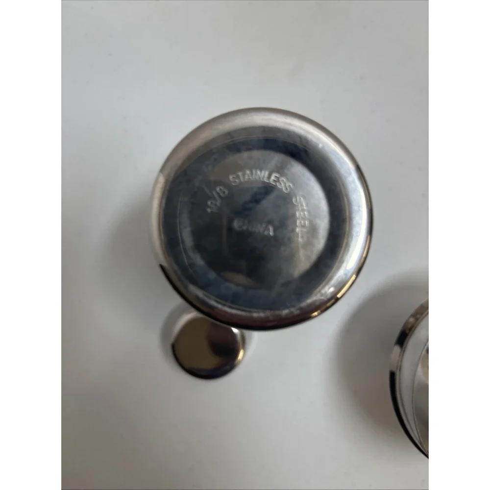 Stainless Steel 3 Piece Cocktail Martini Shaker 18/8 Excellent Used Condition